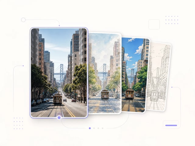 Multiple AI art styles from one prompt in AI Image Studio