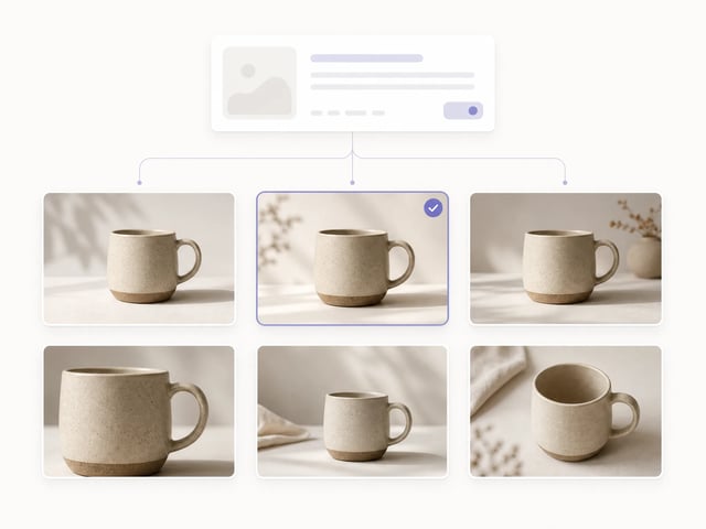 Batch image generation variations in AI Image Studio